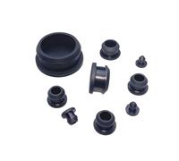 10pcs 2.5-12mm Silicone Rubber Hole Caps T-Type Plug Cover Gasket Blanking End Cap Seal Stopper, Waterproof Tube Plugs(Noir,9mm)