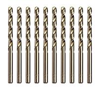 10Pcs 2.5/3/3.2/3.5/4/5mm M35 Round Shank HSS-Co Cobalt Twist Drill Spiral Drill Bit (Color : 3.5)