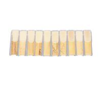 10pcs 2.5 Strength Bb Key Tenor Sax Reeds with Storage Box Tenor Saxophone Reeds Replacement for Beginners and Professional Players