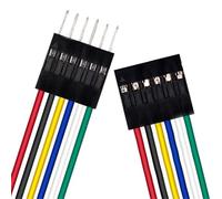 10PCS 2.54mm Color Terminal Wire 2~12P, Single/Double Head M-M M-F F-F