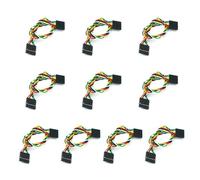 10pcs 2.54mm Connector 22AWG Wire with Double Head Socket for Hearing Gear and Electronics Project