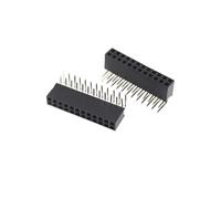10PCS 2.54MM Pitch Double Row Right Angle Female Header | Strip Connector Socket 2*2/3/4/5/6/8/20/40 PIN(2X12P 5PCS)