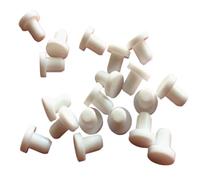 10PCS 2.7 mm-14 mm Silicone Rubber Hole Plug Solid T-Shaped High-Temperature Sealing Plug(White,6 mm)