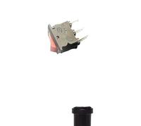 10PCS 2 files 3 Pin small red rocker switch rocker switch power 3A 250V