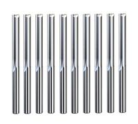 10pcs 2-Flute Straight CNC Router Bits End Mill 3.175mm 4mm 6mm 8mm Shank Slot Milling Cutter Solid Carbide Double Flute(3.175X1.5X12X38)