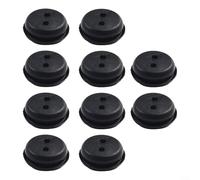 10PCS 2-Hole Fuel Tank Rubber Grommets Black 4mm Hole Diameter Oil Pipe Hose Washer Grommet for Cutter Grass Trimmers Lawn Mower Brushcutters Blowers Replace Parts