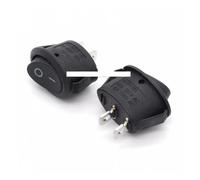 10PCS 2 Position 2 Pins Oval Rocker Switch Black ON-OFF AC 6A 250V 10A 125V For Kettle Button Switch IDGTTLDF