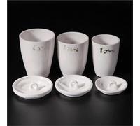 10pcs 20/25/30ml Ceramic volatilization crucible with lid, lab Ceramic crucible for coal analysis at high temperature(30ml)