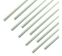 10pcs 20-Inch Bendable Solid Fiberglass Rods for Agricultural Support & Model Making - Durable White Glass Fiber Bars(5.0x500mm)