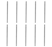 10pcs 200mm S1/4 Double Head Cross Screwdriver Bit Set, Electric Screwdriver Bits, S2 Alloy Steel Magnetic Drill Bit with 6.35mm Shank for Power Drills and Impact Drivers