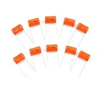10Pcs 200v 715P .022uf Electric Guitar Bass Tone Caps Capacitors Replacement Orange Drop Capacitors Tone Caps Guitar Part