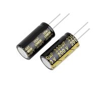 10Pcs 200V330UF 18x35 Aluminum Electrolytic Capacitor High Frequency Low ±10% 2000Hours 105℃ DIY Capacitors MQXFCZUX