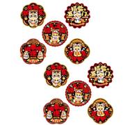 10Pcs 2025 Snake Year Glass Door Decal for Holiday Decoration Chinese New Zodiacs Festival Window Sticker Clings Snake Window Clings