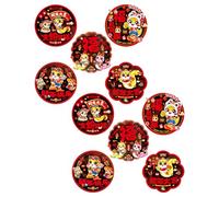 10Pcs 2025 Snake Year Glass Door Decal for Holiday Decoration Chinese New Zodiacs Festival Window Sticker Clings Snake Window Clings