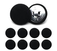 10Pcs 20mm Fabric Cloth Covered Button, Round Metal Shank Crafting Sewing Buttons, Black Vintage Tuxedo Suit Buttons for Suits Dress Blouses Clothes DIY Project