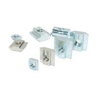 10PCS/20PCS/40PCS/50PCS/100PCS T Slide Nut M3 M4 M5 M6 M8 Block Square Nuts T-Track Sliding Hammer For Fastener Aluminum Profile 2020 3030 4040(20 M6 (100pcs))