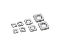 10pcs/20pcs/50pcs/100pcs Thin nut M3 M4 M5 M6 M8 M10 stainless steel square thin nut nuts(100PCS,M5)