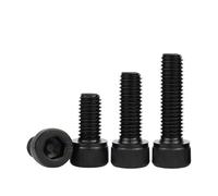 10PCS/20PCS/50PCS Black Hexagon Hex Socket Cap Head Screw M2 M3 M4 M5 Allen Bolts(16mm,M3 (50pcs))