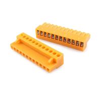 10pcs 20pcs/lot HT396K-3.96 Plug-in Terminal Block HT 3.96mm Female 2P 3P 4P 5P 6P 7P 8P 9P 10P 12P Orange Plug Connector (12P,10pcs)