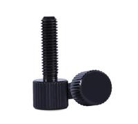 10pcs-20pcs M2 M2.5 M3 M4 M5 M6 *5/6/8/10/12/15/20/25/30 Steel With Black Knurling Flat Head Thumb Screw Hand Tighten Screws(X8mm,M2 20pcs)