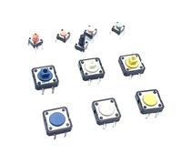 10PCS 20PCS Touch microswitch B3F-4055 B3W-1000 4000 4005 4050 5000 6X6 12x12x4.3mm 7.3mm button 4-pin(B3F-1000 4.3mm,20PCS)