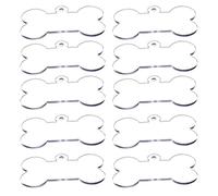 10pcs/20ps Christmas Dog Bone Sublimation Blank Pendant Acrylic Material Sublimation Dog Bone Decoration Double Sublimation Blank Decoration Unfinished Pendant Fir Garland Crafts (B, A)