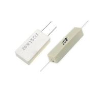 10PCS 20W Ceramic Cement Power Resistance 0.1R 0.68R 1R 6R 51R 68R 100R 820R 1K8 2K 5K6 8.2K 50K 82K NWPNLXEA(Horizontal 0.68R)