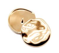 10Pcs 21/25/30mm Irregular Gold Buttons for Shirt,B Gold,30mm