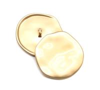 10Pcs 21/25/30mm Irregular Gold Buttons for Shirt,B Matt Gold,30mm