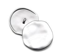 10Pcs 21/25/30mm Irregular Gold Buttons for Shirt,B Matt Silver,30mm