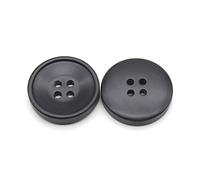 10pcs 21/25/30mm Resin Sewing Buttons Scrapbooking 4 Holes Round Button DIY Sewing Accessories, Black, 30mm