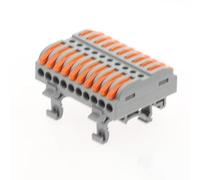 10Pcs 211 Fast Wiring Connector 32A 400V DIN Rail Terminal Block(10P)