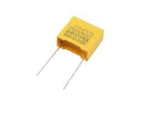 10pcs 220nF capacitor X2 capacitor 275VAC 220NF Pitch 15mm X2 Polypropylene film capacitor 0.22uF CZAOINCU