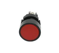 10pcs 22mm Momentary Mini Push Button Switch Circular Screws Flat Round Red Green Blue NO + NC XB2-EA142 XB2-EA131 XB2-EA121 (Color : Red-NO.NC, Size : 10pcs)