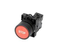 10pcs 22mm XB2-EA Plastic Push Button Switch Start/Stop Black/White Arrow 10A/415V Self-reset/Momentary Symbol Button Switch(Ivory)