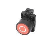 10pcs 22mm XB2-EA Plastic Push Button Switch Start/Stop Black/White Arrow 10A/415V Self-reset/Momentary Symbol Button Switch(Orange)