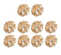 10pcs 23mm Gold Metal Buttons, Irregular Vintage-Style Design, Sewing Gold Buttons for Blazer, Cardigans, Coats