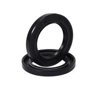 10pcs 24.5mm Inner Diameter TC Nitrile Skeleton Oil Seals with Reinforced Springs, Outer Diameter 37.93mm, Thickness 6mm, 24.5x37.93x6mm