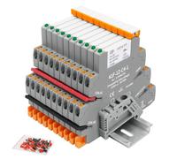 (10pcs)24V Relays,din Rail,24V Coil dc/ac,Slim,HF41F/24-ZS 5 Pin 1NO 1NC 6A