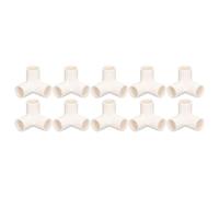 10Pcs 25mm 90 Degree Elbow Pipe Fittings, 3 Way Water Supply Right Angle Tee Connectors for Greenhouse, Tent & Furniture Pipes White