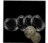 10pcs 25mm Clear Coin Dispay Case Round Boxed Lighthouse Coin Holder Plastic Capsules Coin Box Coin Capsules
