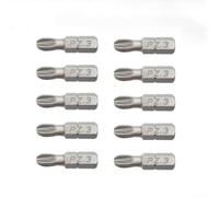 10pcs 25mm PH2 Cross Head Screwdriver Bits Hardened(PZ3)