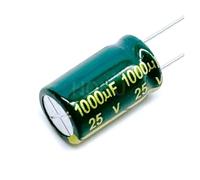 10PCS 25V 1000UF Low/Impedance High Frequency Aluminum Electrolytic Capacitors 1000UF25V 25v1000uf 20% 10x17mm