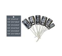 10pcs 25V 47uF 100uF 220uF 330uF 470uF 1000uF 2200uF High frequency Low LongLife Aluminum Electrolytic Capacitor BIANMTSW(YXF 25V 47uF 5X11)