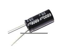 10PCS 25V 6800UF 6800uF 25V 105 Radial Electrolytic Capacitor 18 * 30mm MQXFCZUX
