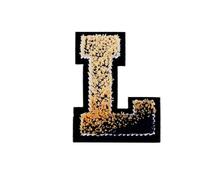 10pcs /26pcs Letters Toothbrush Embroidery English Patches for Sew On Clothing Patch Clothes Applique DIY Garment Hat Decor(ColorL)