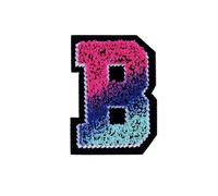 10pcs /26pcs Letters Toothbrush Embroidery English Patches for Sew On Clothing Patch Clothes Applique DIY Garment Hat Decor(ColorB)