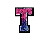 10pcs /26pcs Letters Toothbrush Embroidery English Patches for Sew On Clothing Patch Clothes Applique DIY Garment Hat Decor(ColorT)