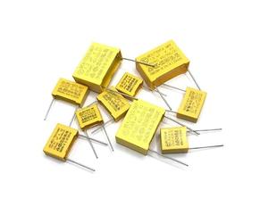 10pcs 275VAC X2 Series 0.56UF 0.82UF 560NF 820NF Spacing 22.5mm 0.56UF275VAC Polypropylene Film Capacitor 0.01UF-2.2UF AUOQKQUT(2.2UF 27.5mm 10pcs)