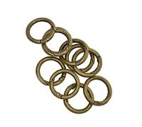 10pcs 28mm Round Spring Snap Hooks carabiner key chain key ring Bronze